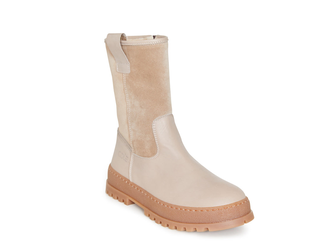 3814A halbhoher Stiefel mit Wollfutt