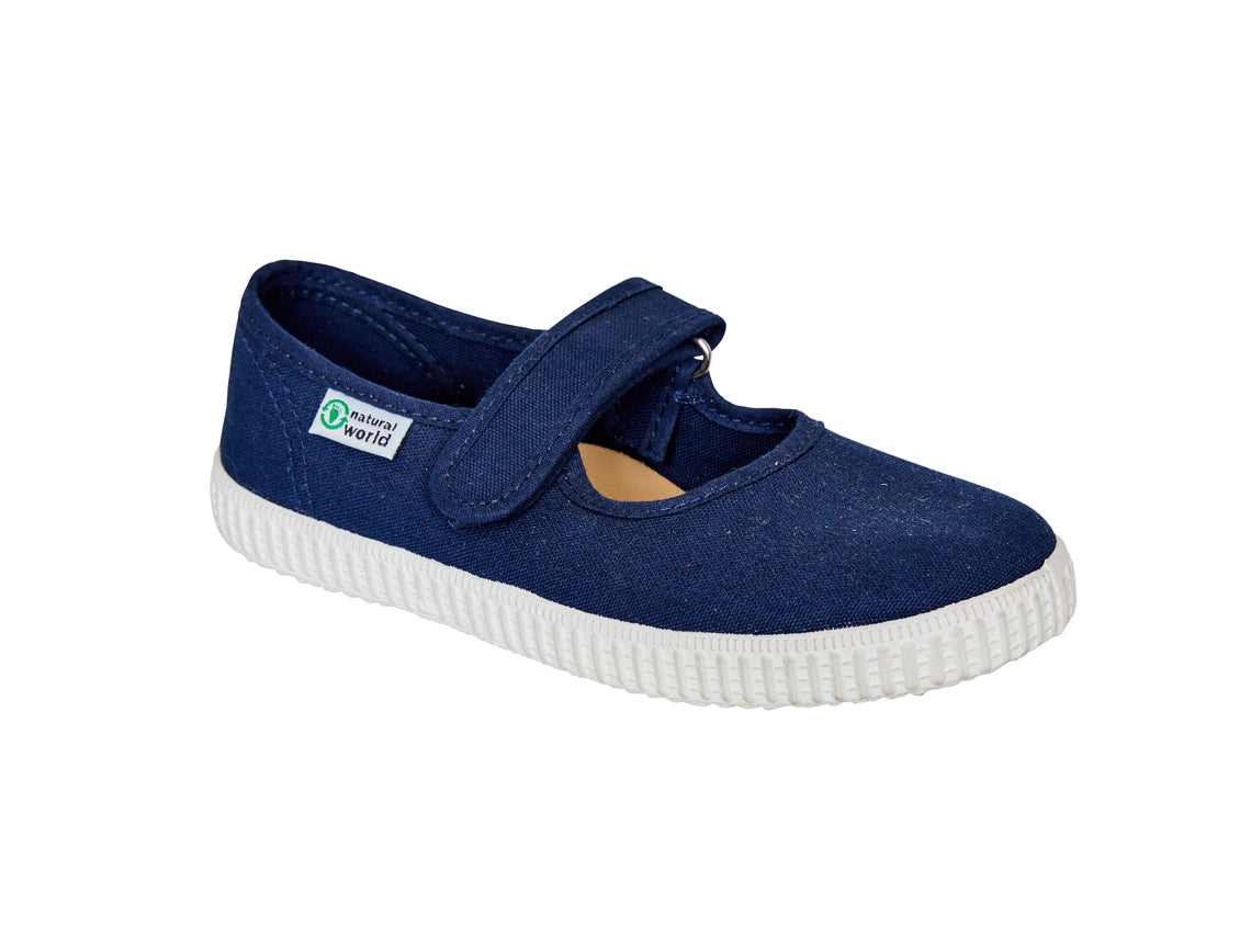 56000 Stoffschuh Riemchen uni