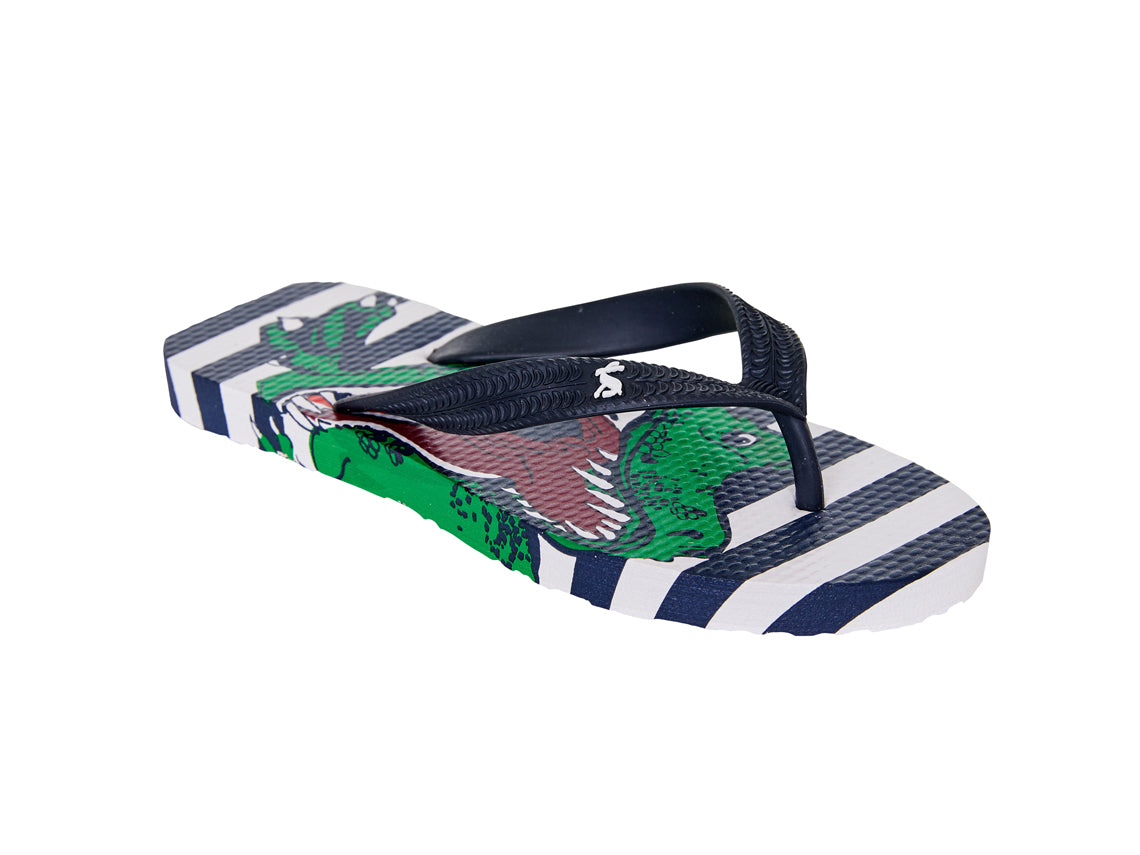 Flip Flop gestreift mit Dino